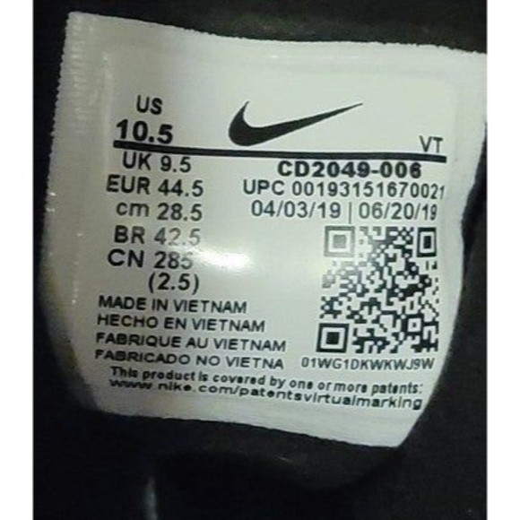 Nike Air Max 270 React Winter Men's Shoe Wolf Grey/Black sz 10.5 - Picture 7 of 7